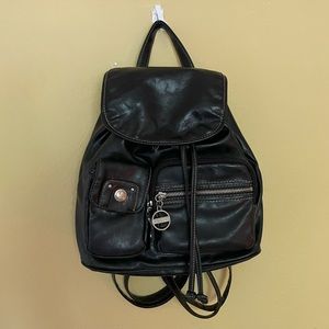 Rosetti Vegan Black Mini Backpack